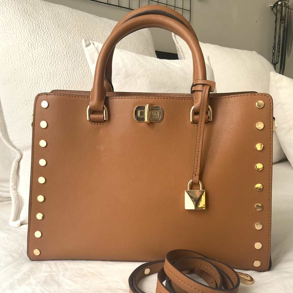 Michael Kors Sylvie Studded Large Satchel